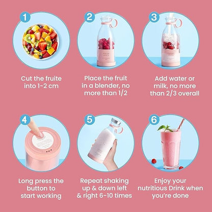 Electric Portable Mini Juicer Bottle